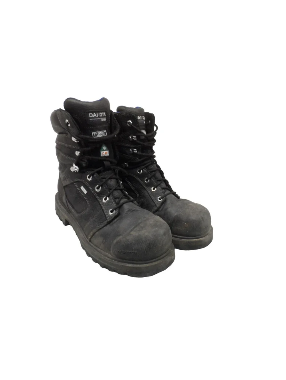 DAKOTA Men's 8” 557 STCP HD3 Vibram Work Boots Black Size 11M